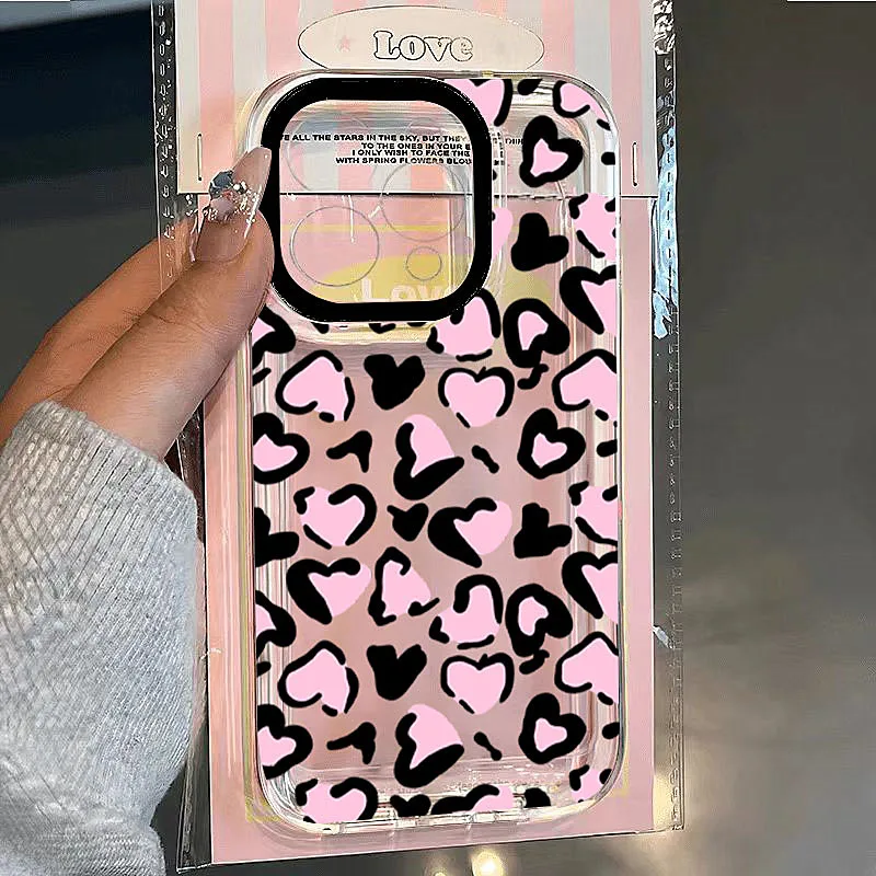 Sd47deba443ab4177a6e5284b900a7785p-1.webp Cute Butterfly Bow Leopard Prints TPU Phone Case For iPhone 17 16 15 14 Plus Pro Max 12 11 13 X XS XR 7 8 Plus 17Air Clear Cover