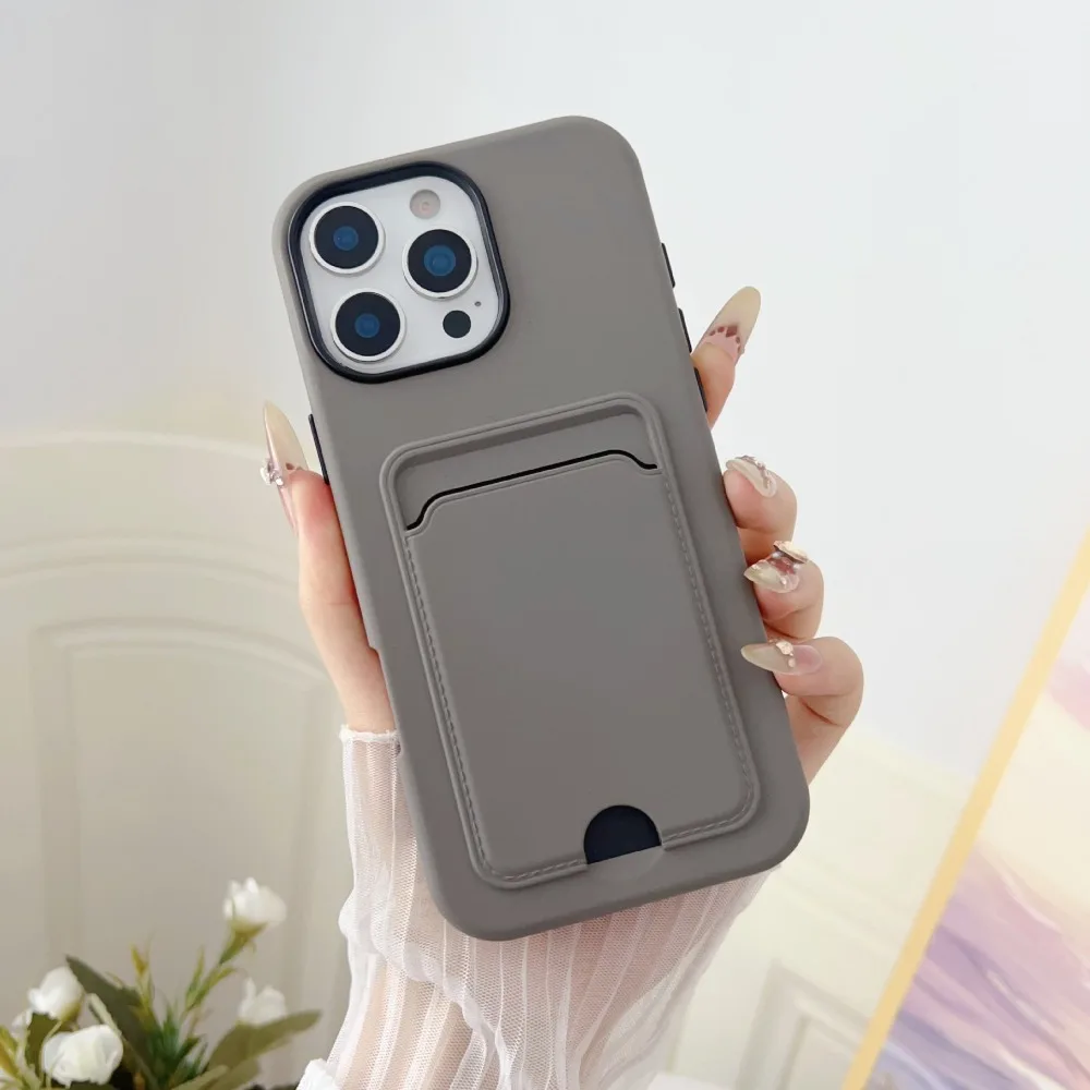 Sd62cb711f42b41b5ac88a1d5c370ee3ap.webp Candy Color Wallet with Card Slot Holder Protective Case For iPhone 17 Air 16e 16 Pro Max 15 14 Plus 13 12 11 Shockproof Cover
