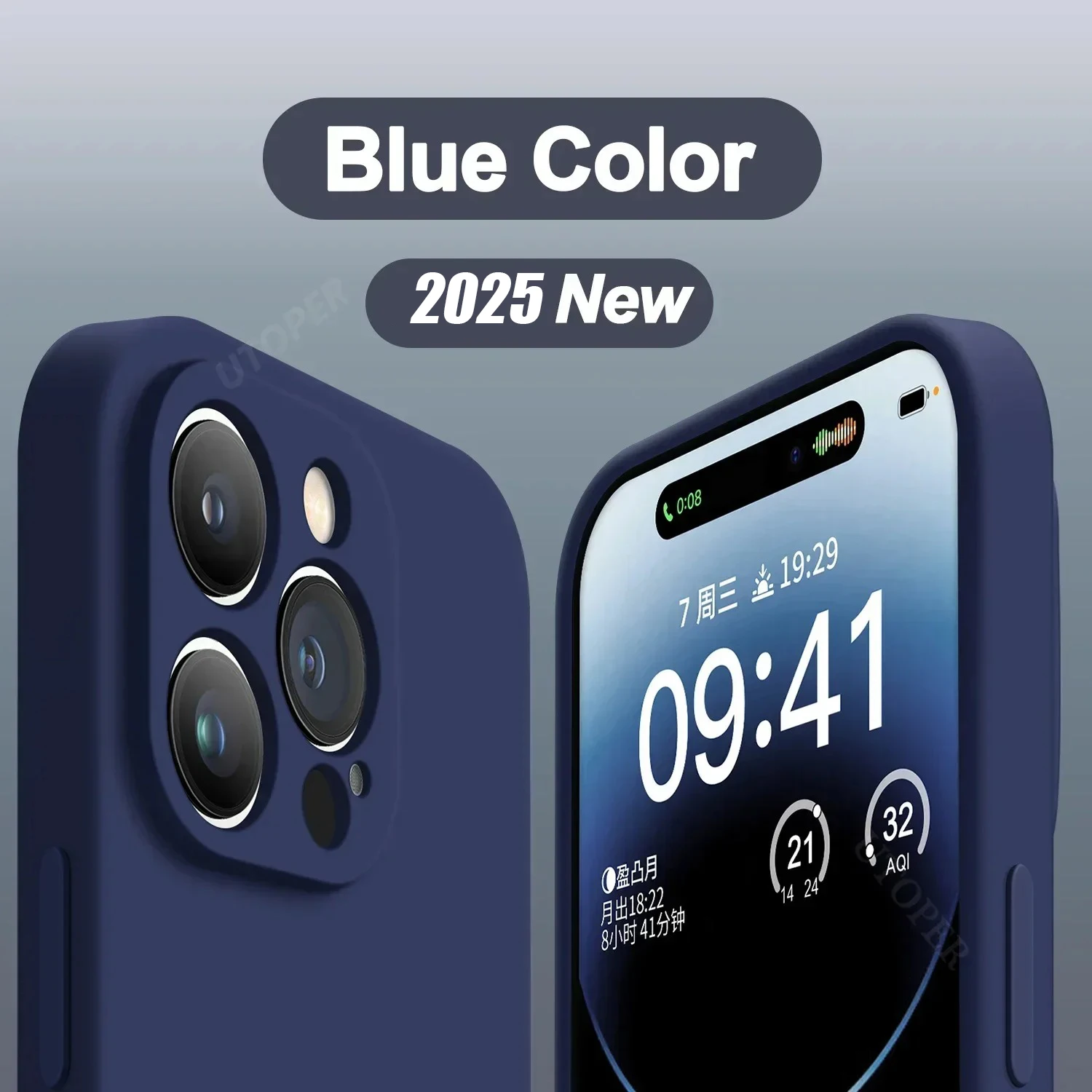 Sd6751df4b53f459081f4d09bb72f5823S.webp Brown New Liquid Silicone Camera Protection Case for iPhone 16 15 14 13 11 12 Pro Max Plus Soft Shockproof Colorful Cover