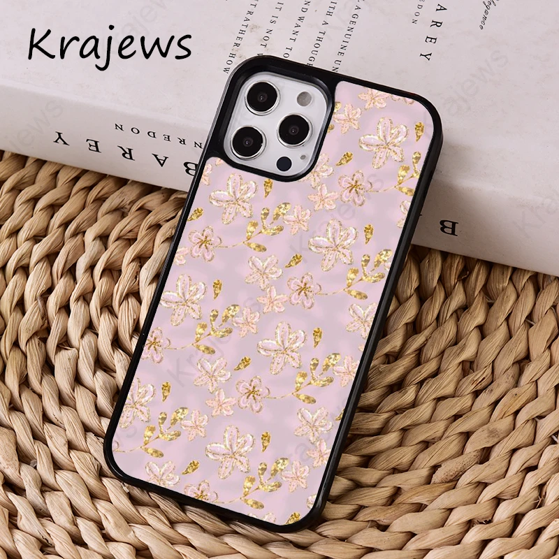 Sd6c6968061604e04ba0ceeb7f86ccfb9U-4.webp Gold Rose Pink Love Heart phone case Cover For iPhone 17 Air 14 15 16 16e Pro Max coque For apple 11 12 13 Pro Max Plus