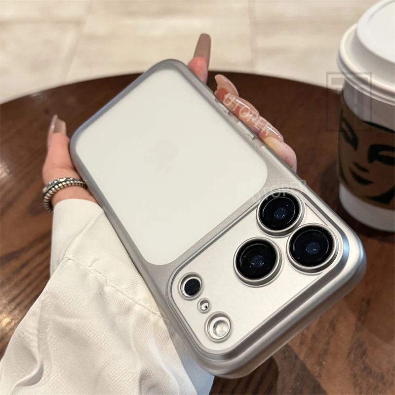 Sd7ad6c910cbc47c18acc433a46fd12d2u.webp Luxury New Ultrathin UV Plating Matte Anti Slip 17 Pro Max Phone Case for iPhone 17 Lens Film Protect Translucent Hard PC Cover