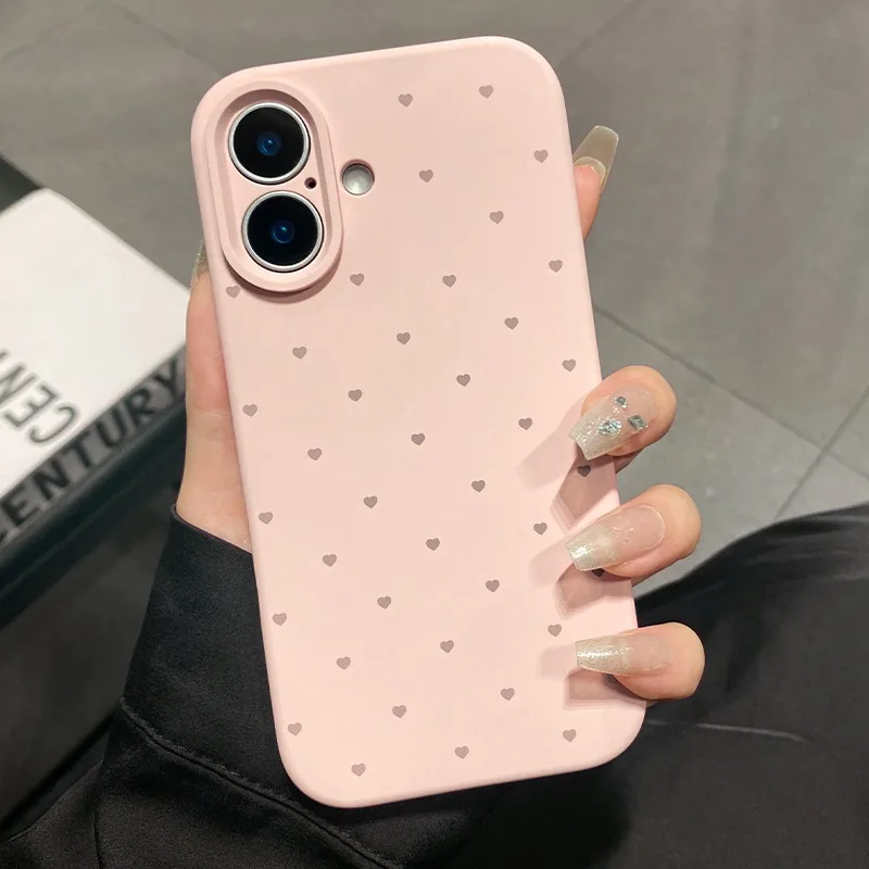 Sd8913468002042baa359def6fc12be0fg-2.webp Cute Love Heart Candy Color Matte Case for iPhone 17 16 15 Pro Max 14 Plus 12 13 11 Air Soft Liquid Silicone Ultra Slim Cover