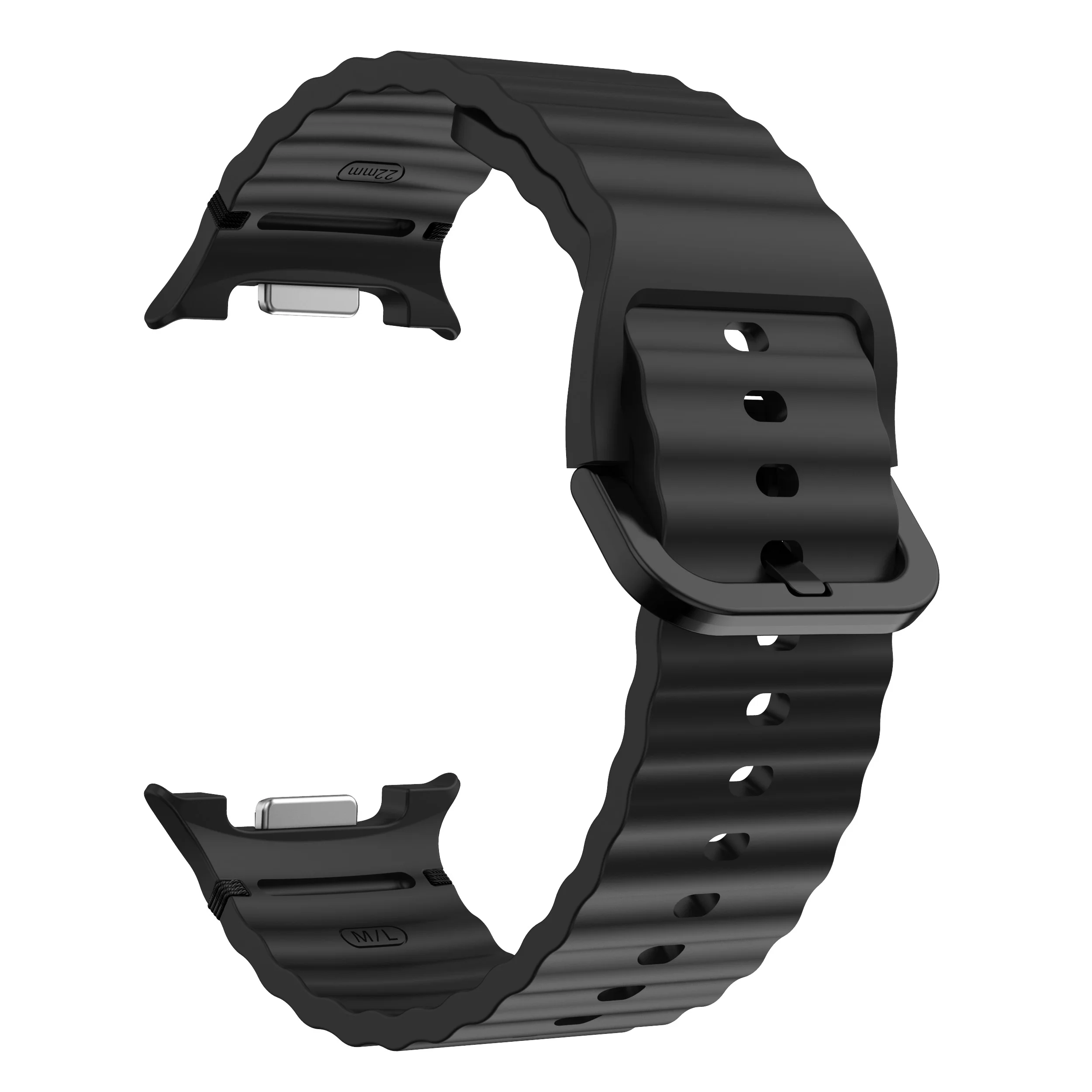 Original Silicone Strap For Samsung Galaxy Watch 8 Classic 46mm Sports Breathable Bracelet Wristband For Galaxy Watch 8 44/40mm