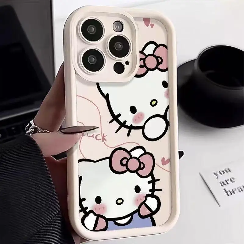 Sda2e508846444fd4948deed15f04e74co.webp Cute Cat Kitty Phone Case For IPhone 15 Pro Max 16 13 14 11 12 Mini 7 8 Plus Cover Funda