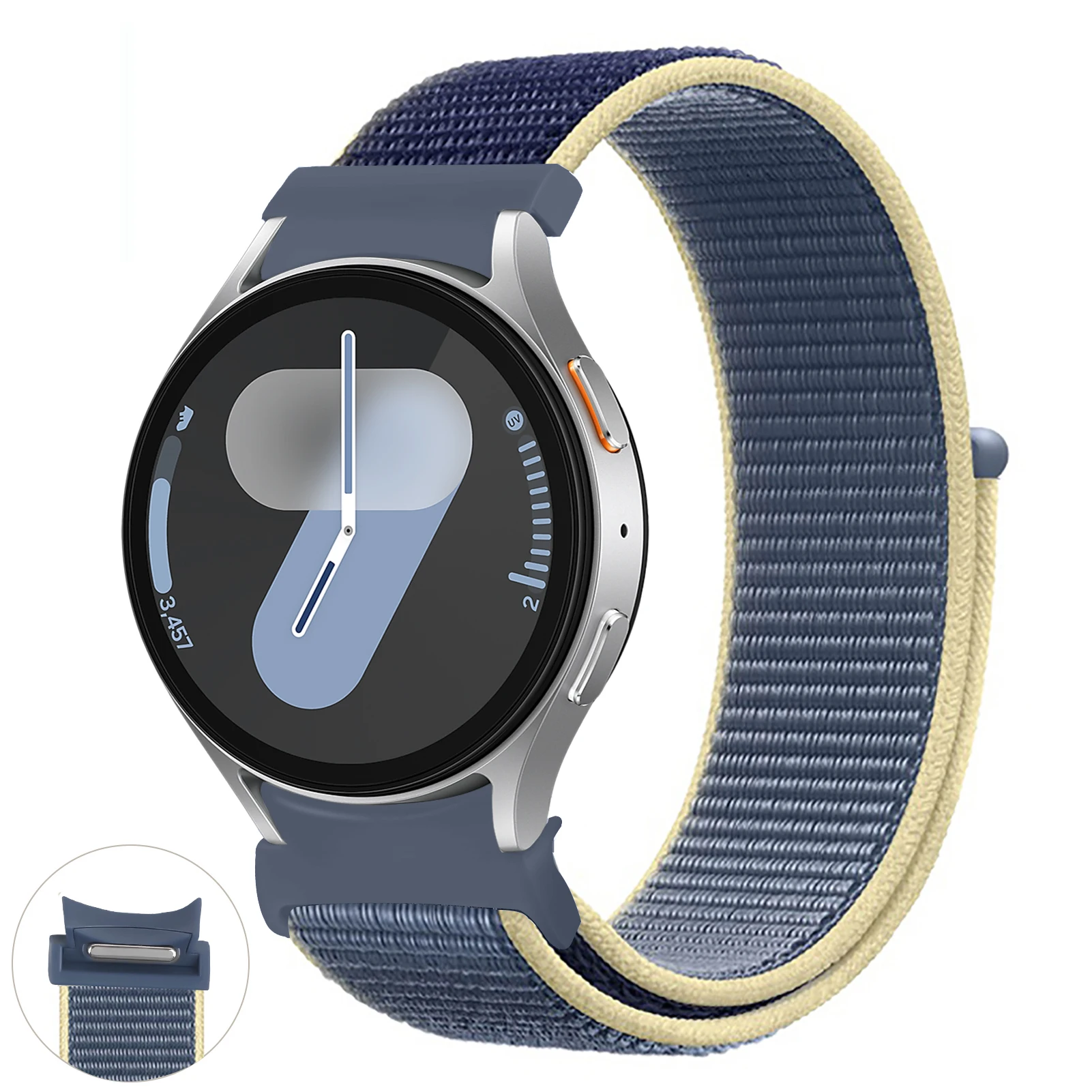 Nylon loop Band For Samsung Galaxy Watch 7 6 5 4 44mm 40mm 5 pro 45mm Sport 20mm bracelet Galaxy Watch6 Classic 47mm 43mm Strap