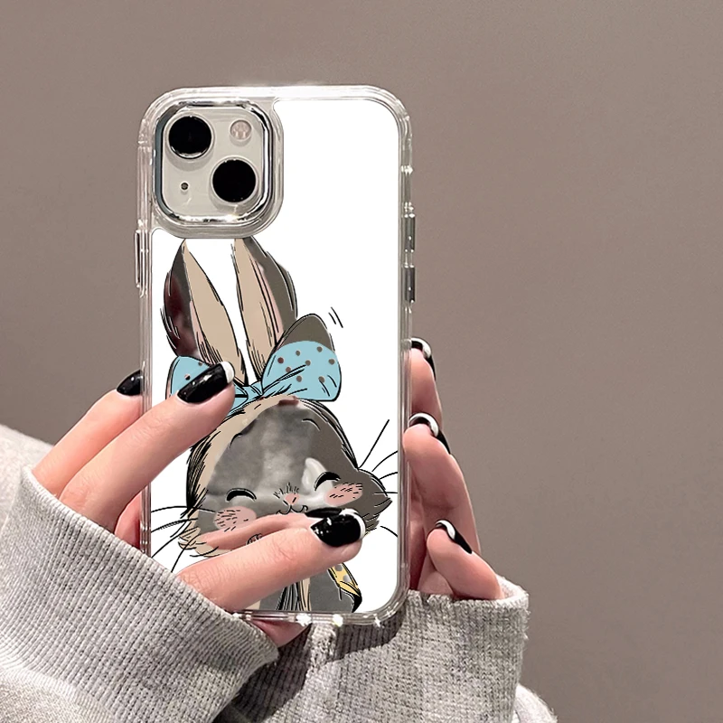 Sdb404dc44b944209a2dff438ce8d5356a.webp Love Heart Mirror Phone Case For iPhone 17 Pro Max Case iPhone 16 13 15 11 12 14 Pro Max 17 Air XR XS X Shockproof Bumper Cover