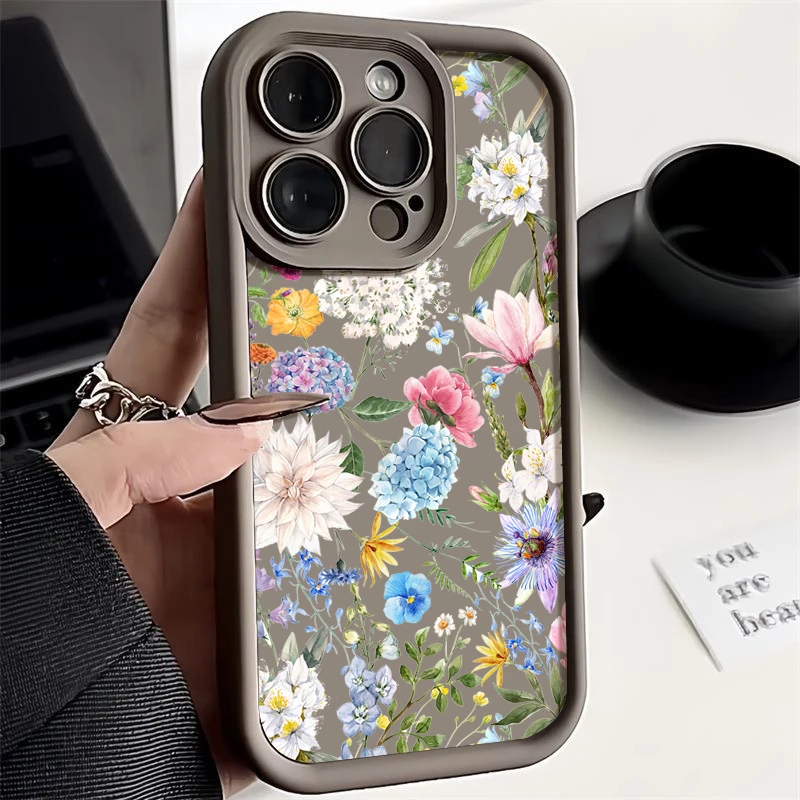 Sdb7c135b363d473ea2a71ed503b5ed38Q-2.webp Hydrangea Flower Soft TPU Case For iPhone 17 Air 16e 16 15 14 Pro Max 13 12 11 Pro Max XR X XS Shockproof Silicone Phone Cover