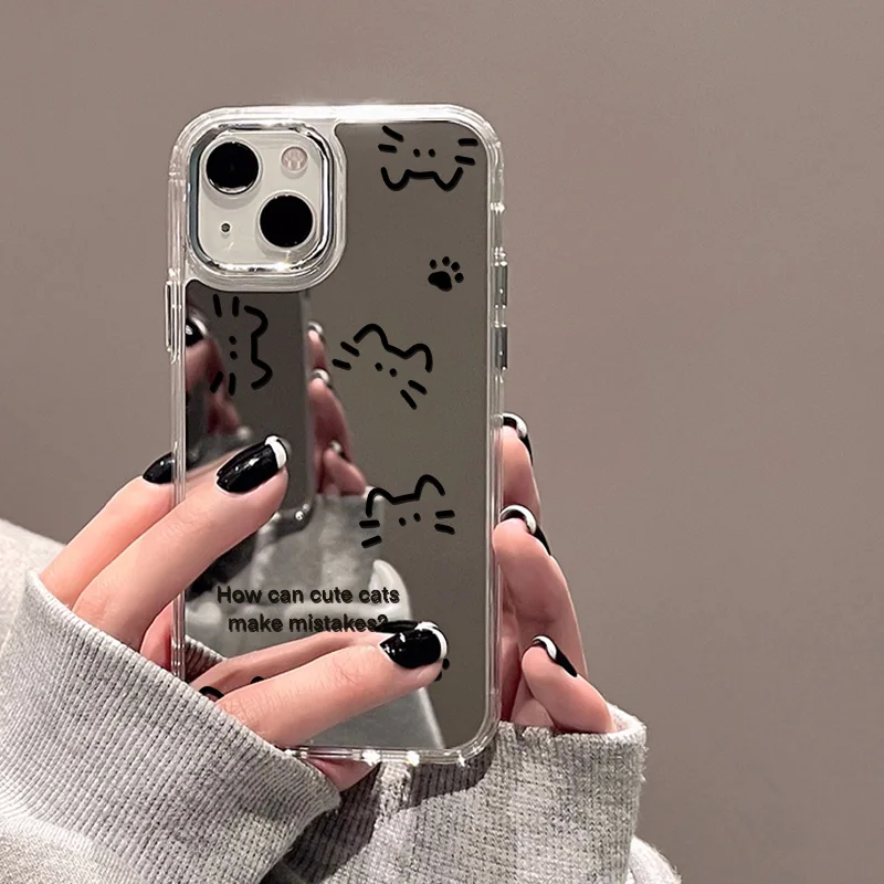Sdbfa519907b9472ca1f56818d90015505.webp Love Heart Mirror Phone Case For iPhone 17 Pro Max Case iPhone 16 13 15 11 12 14 Pro Max 17 Air XR XS X Shockproof Bumper Cover