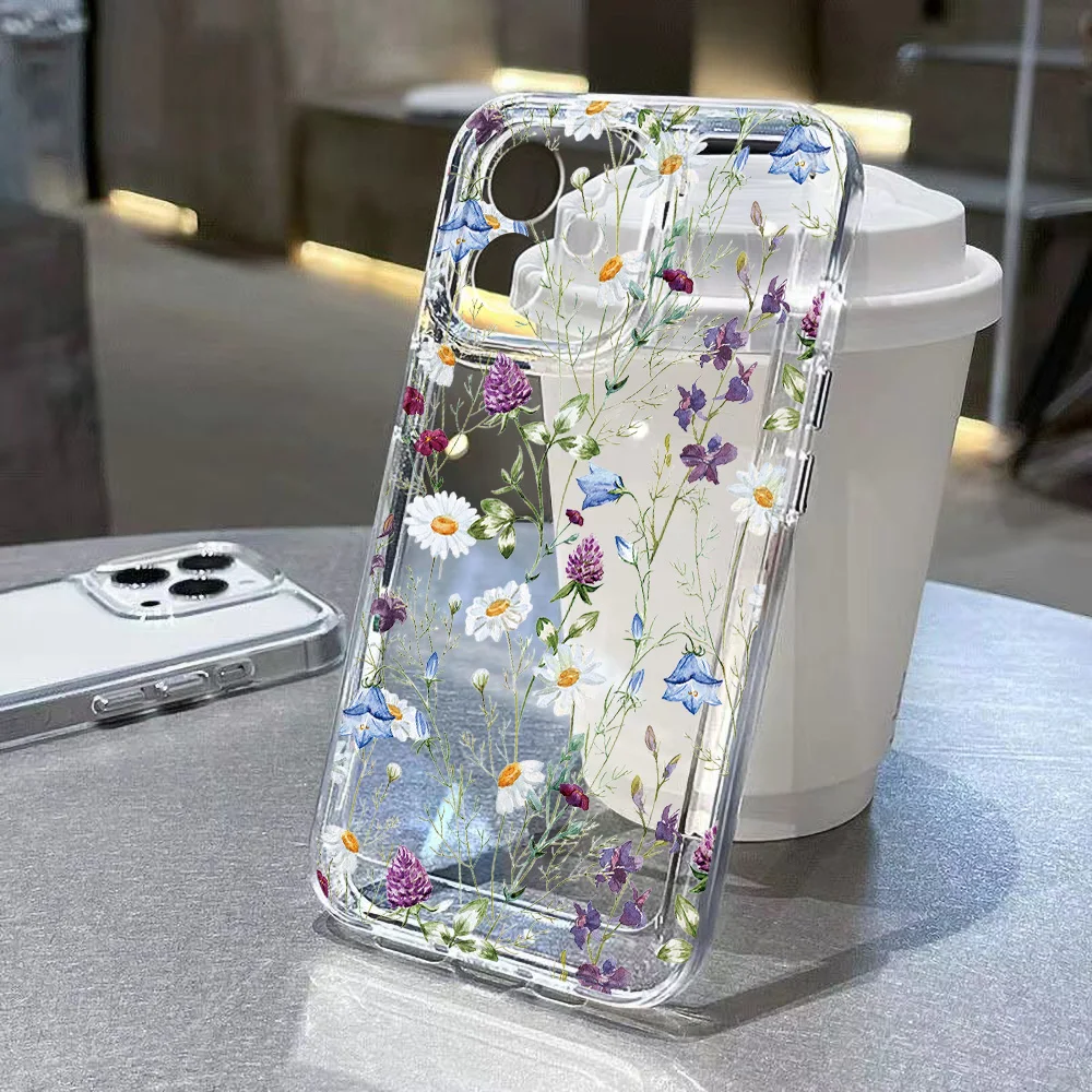 Sdc4af350843947dd967d1ba4165e74a9M-1.webp Rose Flower Phone Case For iPhone 16 Pro Case iPhone 17 15 14 11 13 12 Pro Max 16e 7 8 Plus XR SE Shockproof Clear Soft Cover