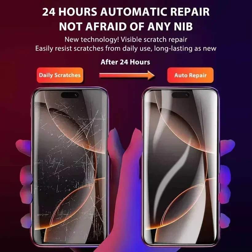 Sdd44cce84b49437daa82800ad087a2d8E.webp 5Pcs Hydrogel Film for IPhone 16 14 13 12 11 15 Pro Max Mini 7 8 14 15 16 Plus Screen Protector for IPhone X 17 XS MAX Not Glass