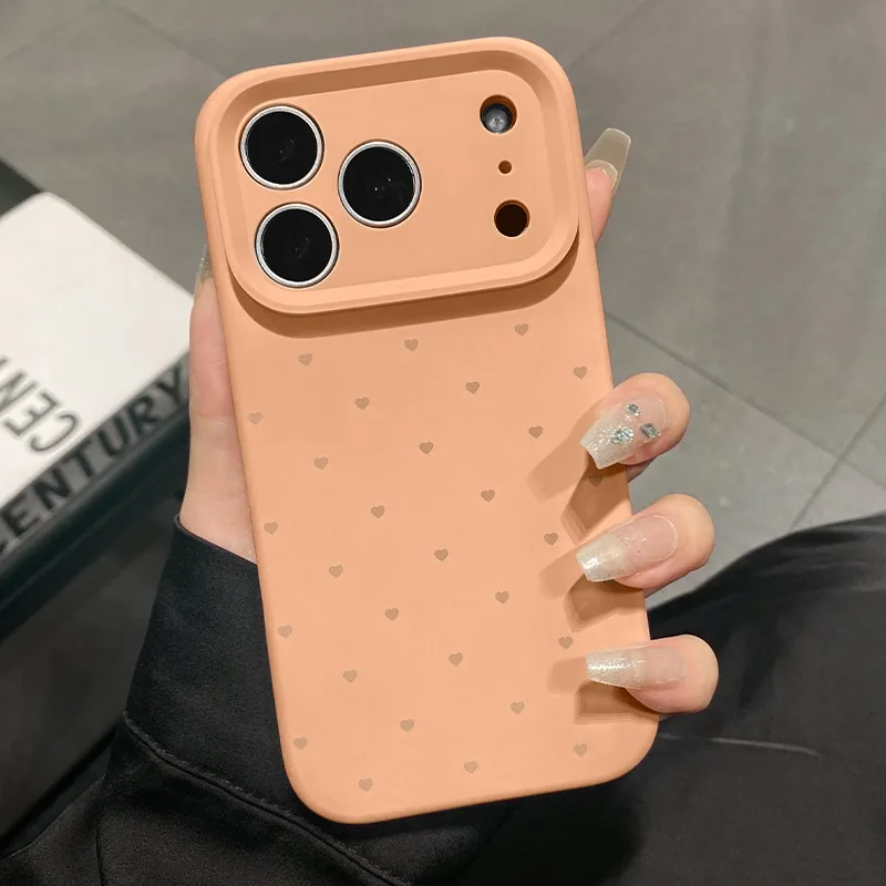 Sdf6ae5cb329b44fbabbf0d3cd8360672c-1.webp Cute Love Heart Candy Color Matte Case for iPhone 17 16 15 Pro Max 14 Plus 12 13 11 Air Soft Liquid Silicone Ultra Slim Cover