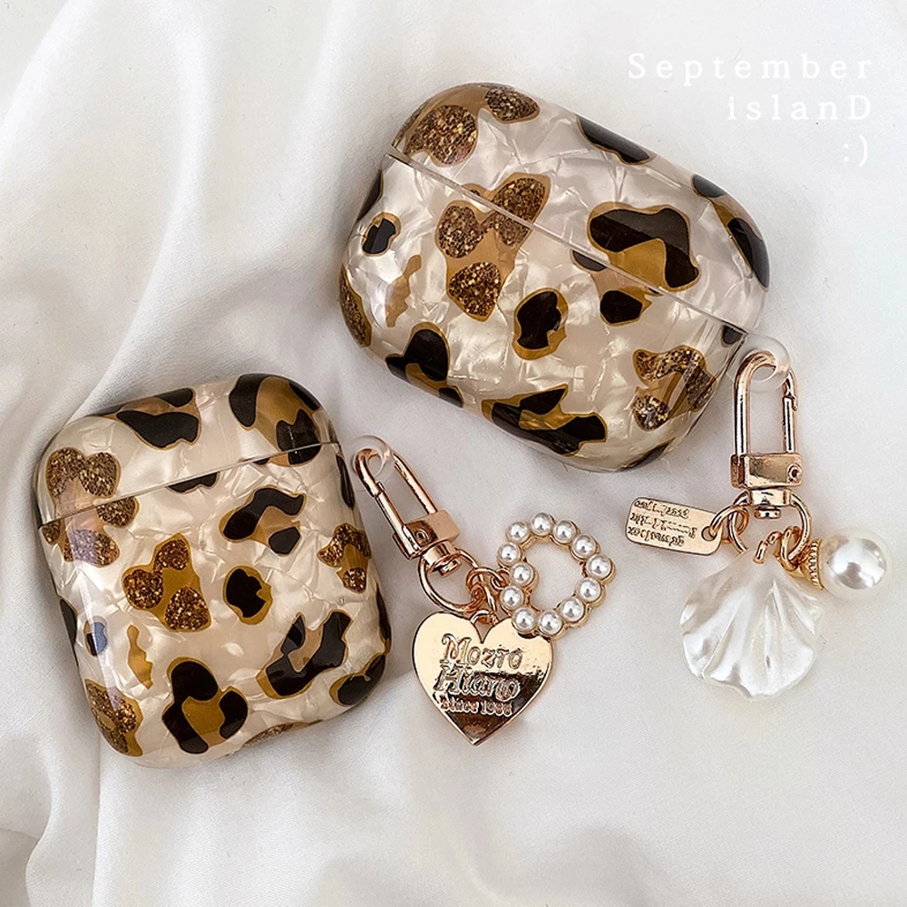 Leopard Case for AirPods Pro 2 Pro 3 USB C 2025 Cases for Airpods 4 pro 2 3 Soft Silicone Cover for airpods pro 3 2 1
