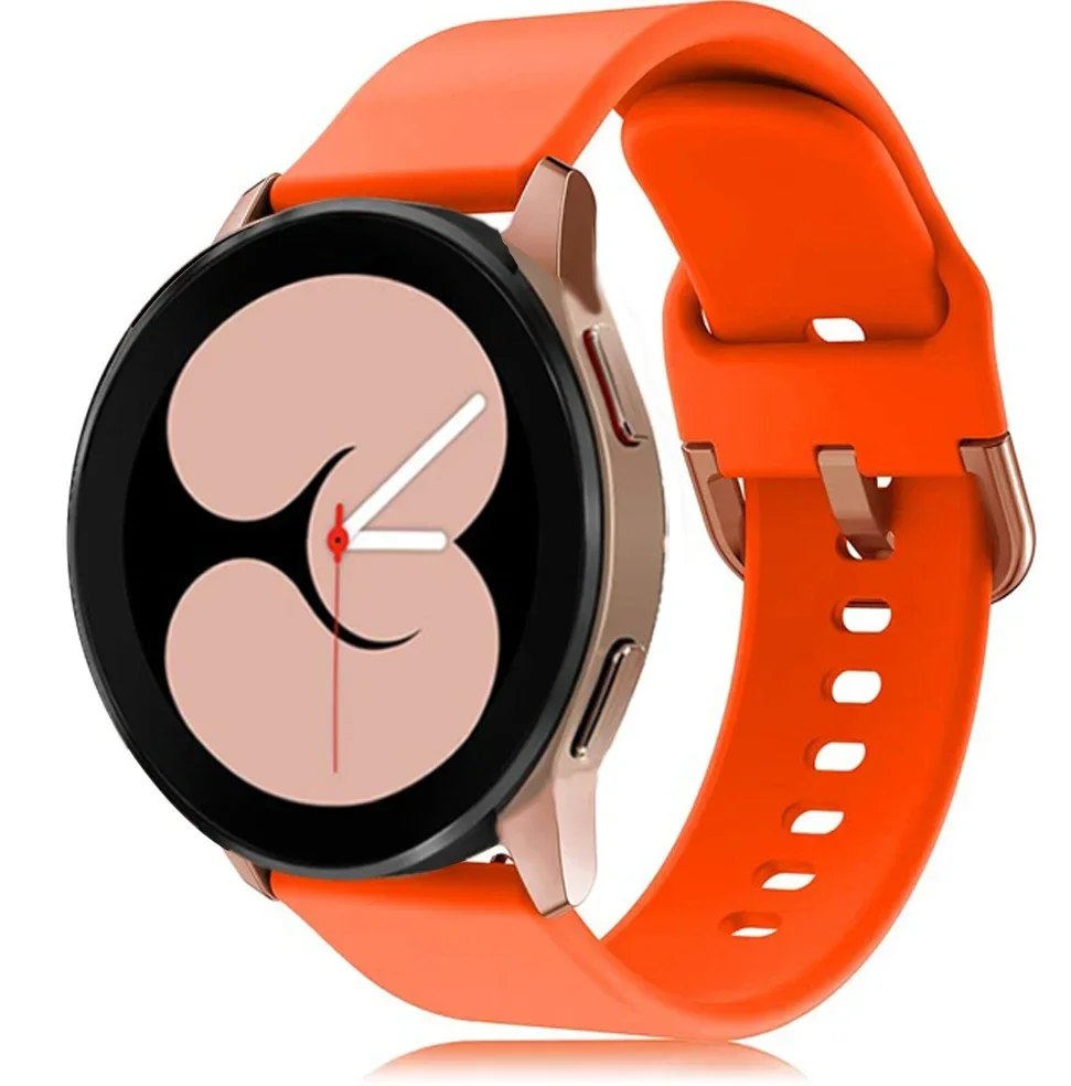 Se66a6f1a483b439883ee956600d6f180J.webp 22mm 20mm Strap for Samsung Galaxy watch 4 5 pro 45mm Gear s3 Active 2 silicone smartwatch braceletband amazfit GTS 4 2 GTR band