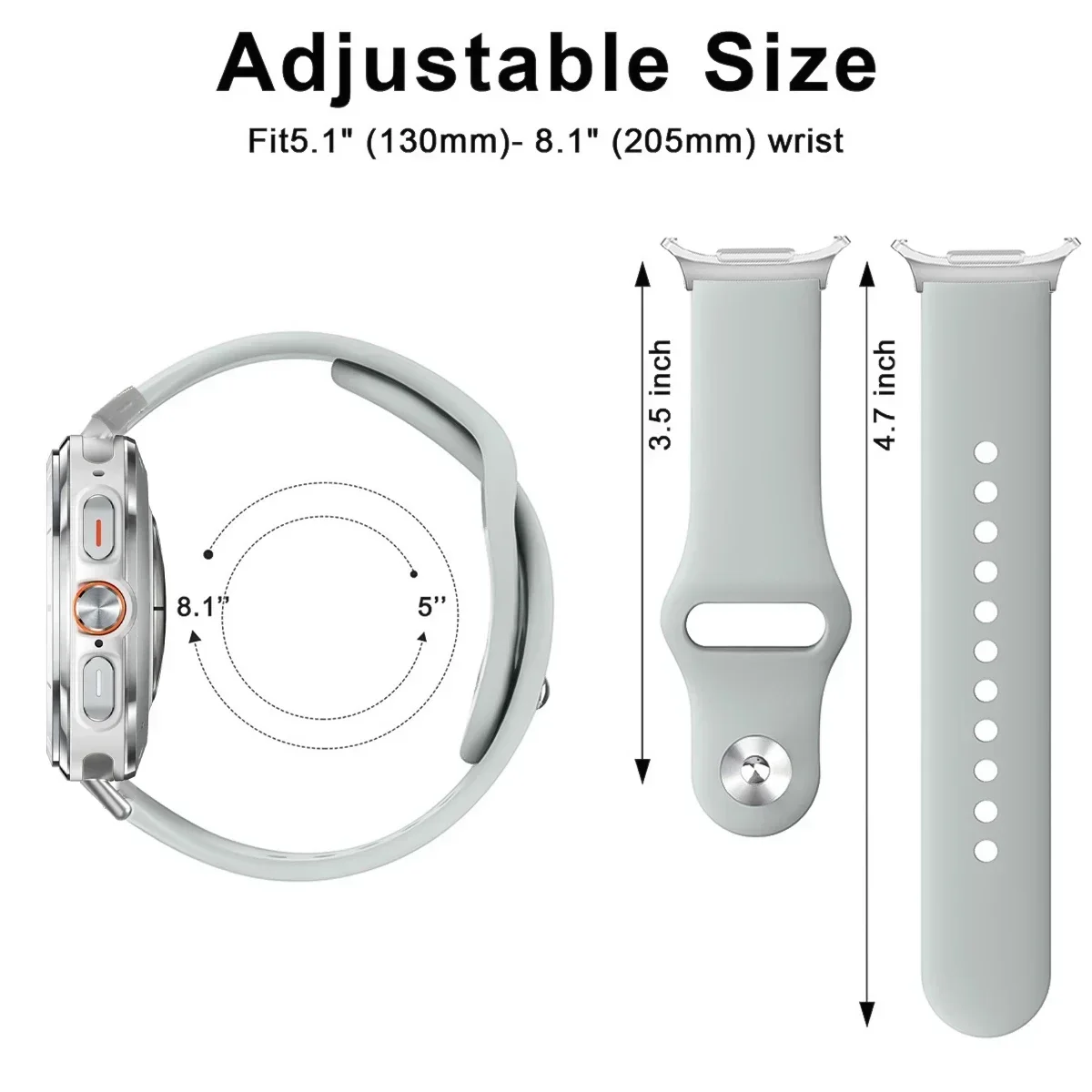 Silicone Soft For Samsung Watch 8 Strap Galaxy Watch 8 Classic Watchband Replacement Women men No Gap Galaxy Watch8 40 44 Correa