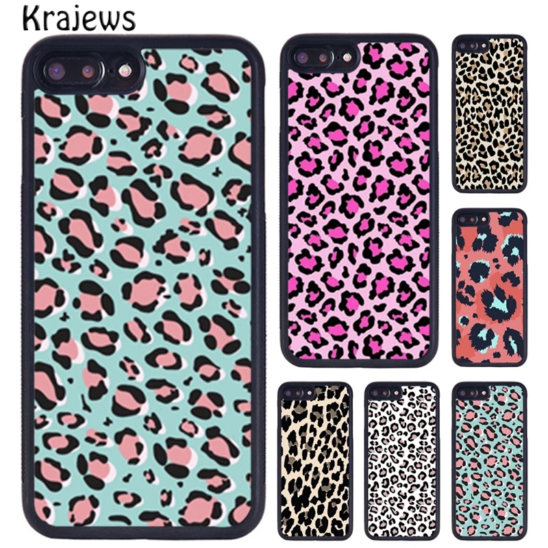 Se87c341f6f764fd5b862ac13a15eaa18e.webp Krajews Colorful Leopard Texture Phone Case For iPhone 17 Air 16 15 14 11 12 13 Pro MAX Plus cover shell coque