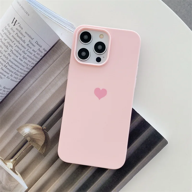 Se887d236a1a24e80b583e094ad7440713-1.webp Simple Candy Colors Love Heart Phone Case For iPhone 17 Air 16e 15 11 12 13 mini 14 Pro Max Plus Silicone Soft Shockproof Cover