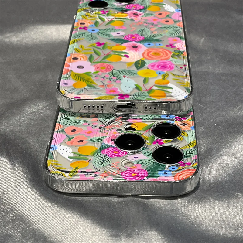 Sea4aef167e3d436380d8268aacd0a3bdA.webp Cute Daisy Flowers Phone Case For iPhone 11 Case iPhone 17 Pro 13 14 12 15 16 Pro Max 7 8 Plus X XR XS SE Soft Transparent Cover