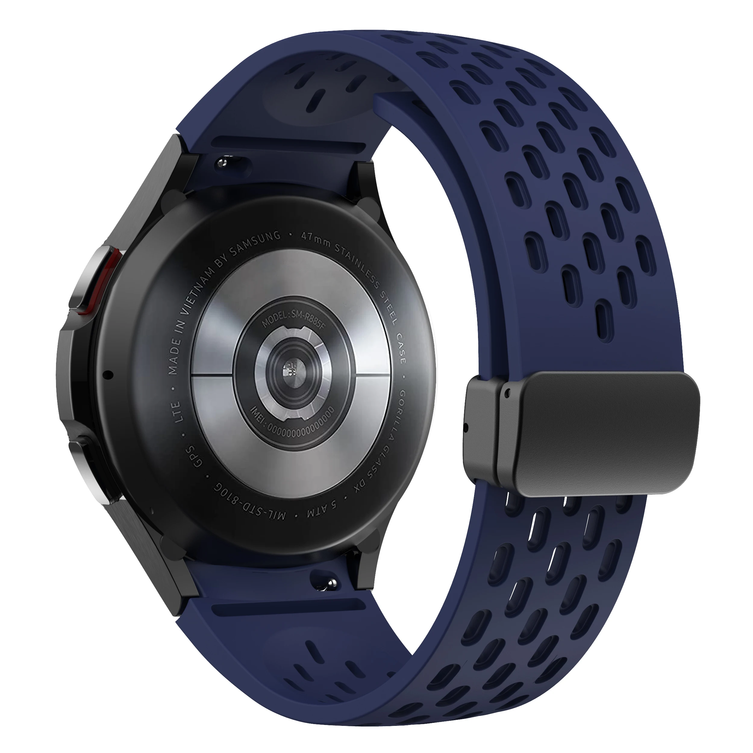 Silicone Strap for Samsung Galaxy Watch 7 6 5 4 40mm 44mm 5 Pro 45mm Magnetic Buckle Band 6 Classic 43mm 47mm No Gaps Bracelet