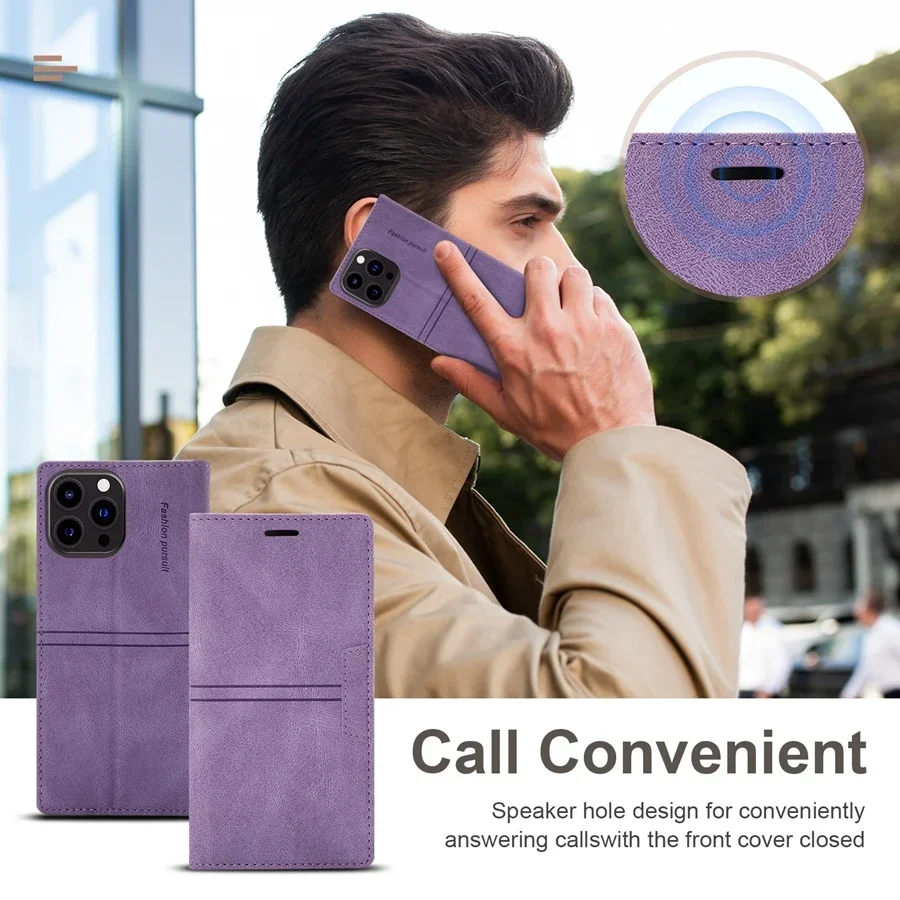 Seb808ee7470c4804b62aa14cabd1dd5cv.webp Wallet Skin Friendly Magnetic Flip With Card Slot Leather Case For iPhone 17 Air 16e 15 Pro Max 14 Plus 13 Mini 12 11 XR Cover