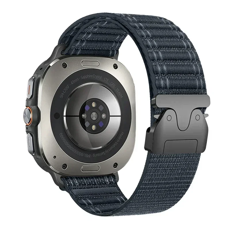 Sec76af864a7d4ed6906118ccd0c0f026G.webp Nylon Sport Strap for Samsung Galaxy Watch Ultra 47mm Adjustable Bracelet Correas Wristband for Galaxy Watch 7 Ultra Band Correa