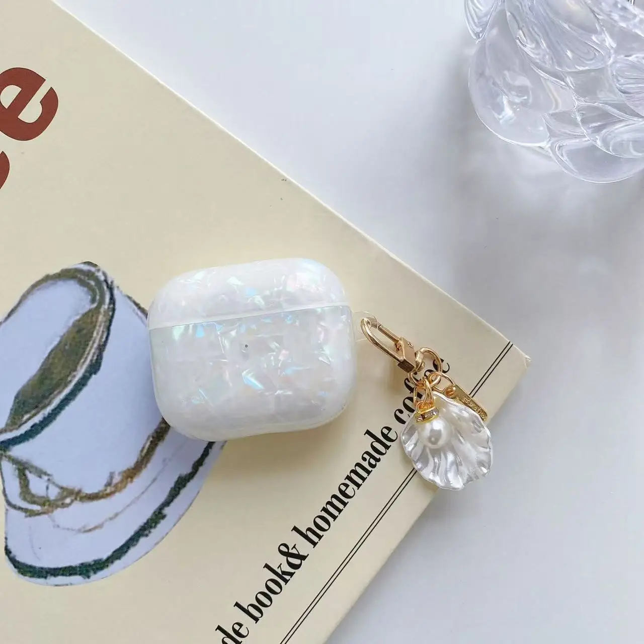 Pearl Earphone Cases For Airpods 4 Leopard Pendant Headphone Protective Cover For Apple Airpod 3 Pro 2 1 Generation Case