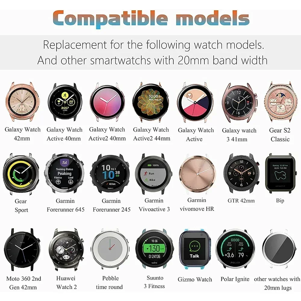 Seec104a3507a4ab6a90c613b9dab4b8ed.webp 18mm 20mm 22mm Luxury Metal Strap for Samsung Galaxy Watch 7/6/5/4 40mm 44mm Women Band for Huawei GT5 GT4 GT3 46mm Amazfit GTS4