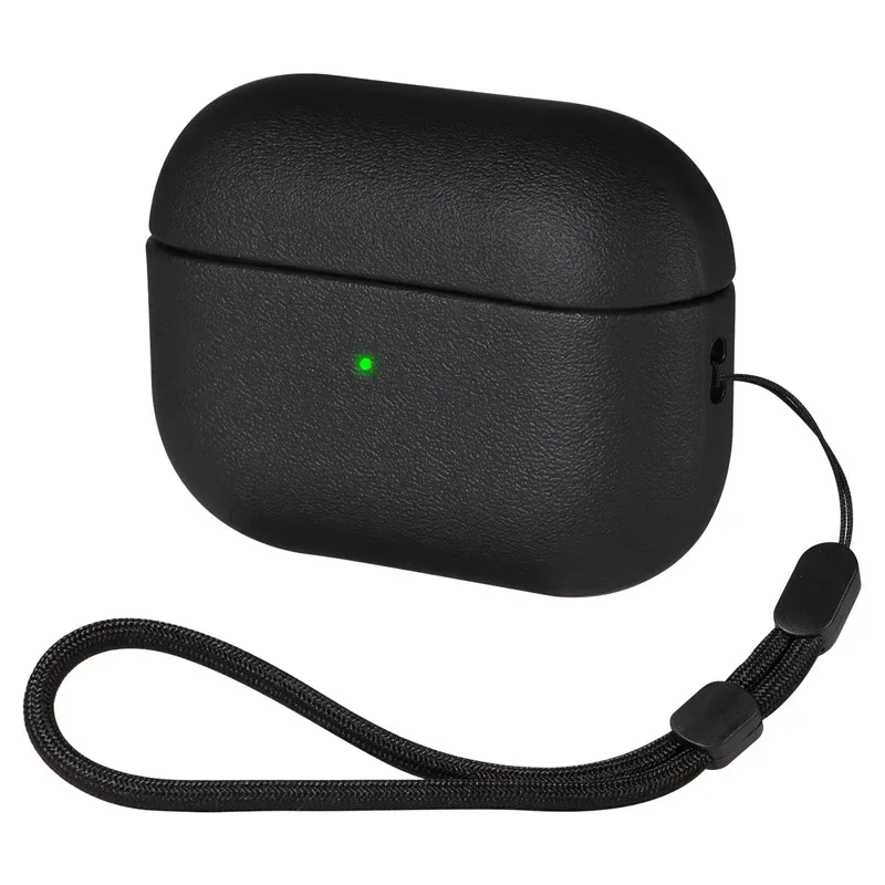 Leather grain Case For AirpPods Pro 2 For Airpods Pro 3 Case Airpods 4 3 Apple Bluetooth Earphone Accessories Protect Machine