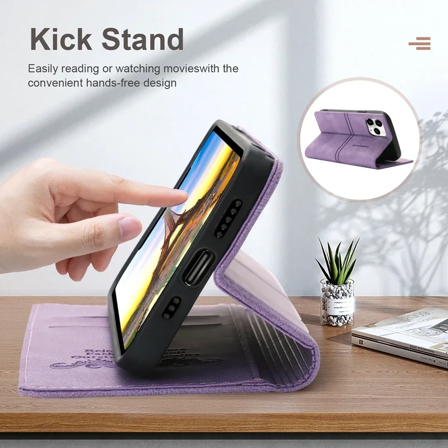 Sefc7f188a7c04b979d760aeda9771d92A.webp Wallet Skin Friendly Magnetic Flip With Card Slot Leather Case For iPhone 17 Air 16e 15 Pro Max 14 Plus 13 Mini 12 11 XR Cover