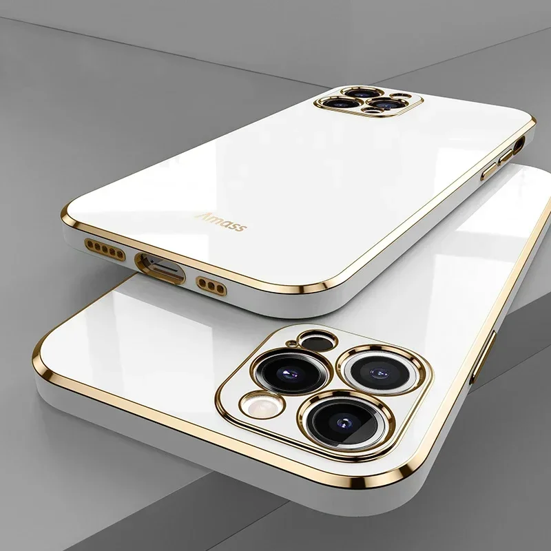 Sf017f6810fc144f7ba0ef1a018442aff1-4.webp Luxury Solid Color Silicone Soft Case iPhone 16 15 14 11 12 13 Pro Max Mini 16 Plus Plating Glossy Shockproof Protect Cover