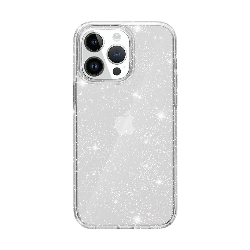 Sf0557110f4e64bc39af728734fa0e56ao.webp New Bling Sparkle Soft Clear TPU Phone Case For iPhone 15 14 13 12 11 Pro Max Plus X XS Max XR Girls Pink Slim Thin Bumper Cover