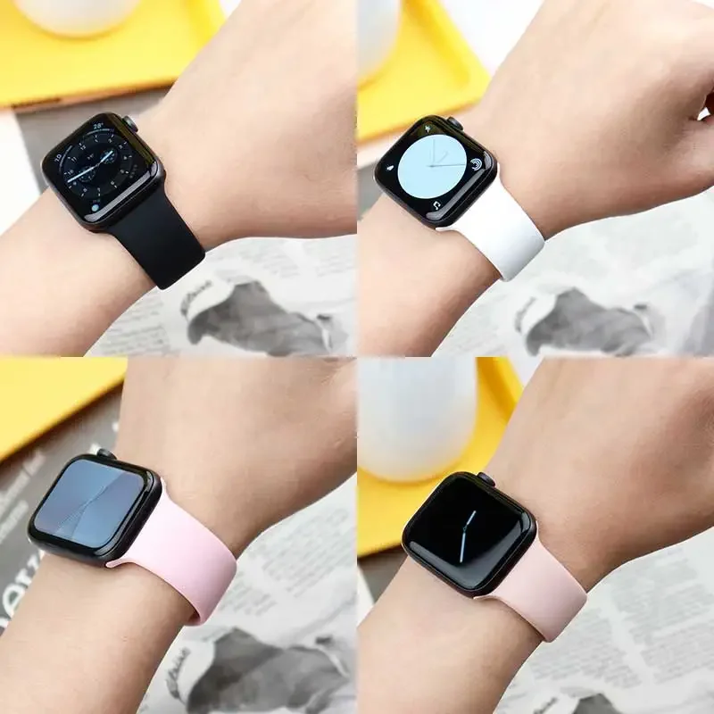 Sf06f0be658f54dc6a89d8c56e9773285F-1.webp Silicone Band For Apple Watch strap 44mm 45mm 40mm 41mm 42-46mm sport bracelet iwatch series 8 7 6 5 4 9 10 11 SE-Ultra 2/3 49mm