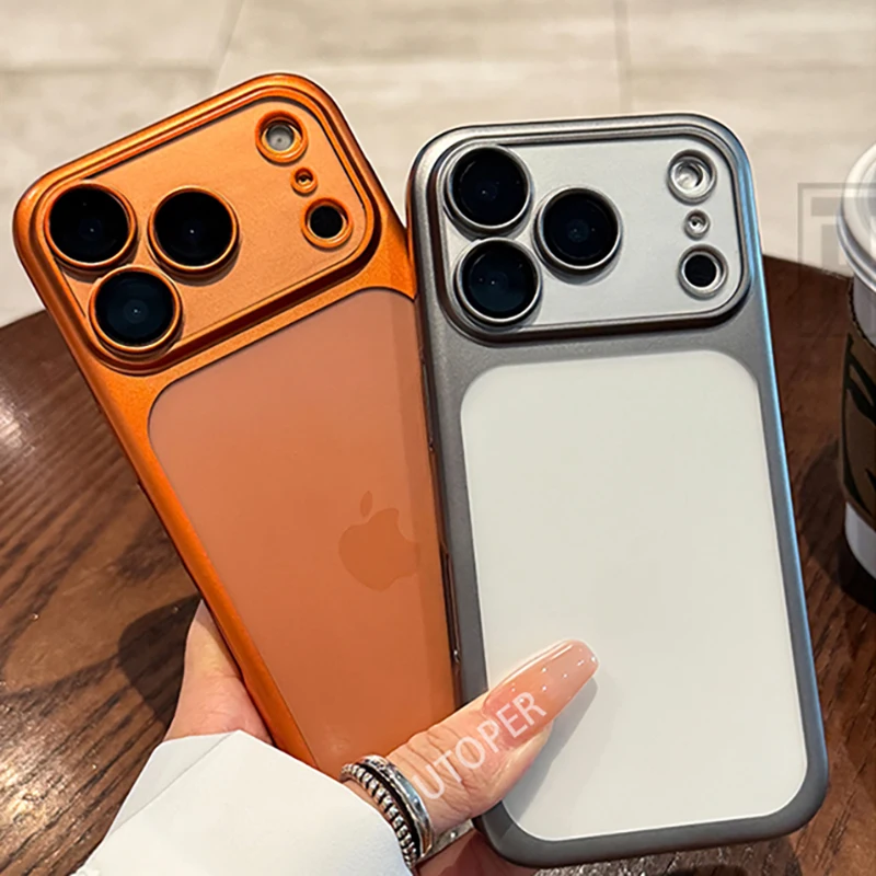 Sf174bc5788cc4ab0b546b95e7a829245L.webp Luxury New Ultrathin UV Plating Matte Anti Slip 17 Pro Max Phone Case for iPhone 17 Lens Film Protect Translucent Hard PC Cover