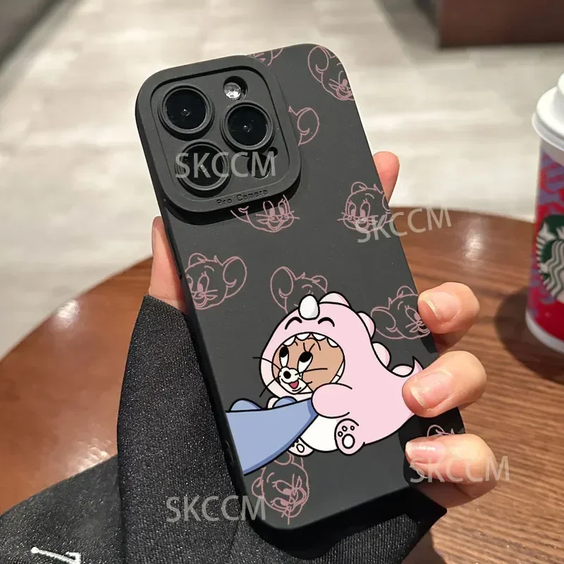 Sf29ef0089e6c4d1eae74900d89092dafd-2.webp Cartoon Tom and Jerry Couple Phone Case For iPhone 16 11 12 13 14 15 Pro Max Mini Plus XS X XR Max 7 8 SE Shockproof Back Cover