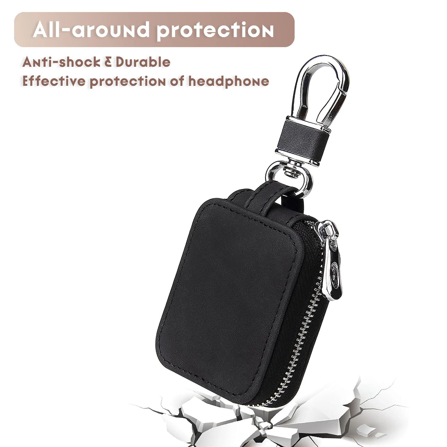 Universal Leather Case for Airpods 1/2/3/Pro Dustproof Waterproof Dropproof Anti-Scratch Travel Wireless Earbuds Bag