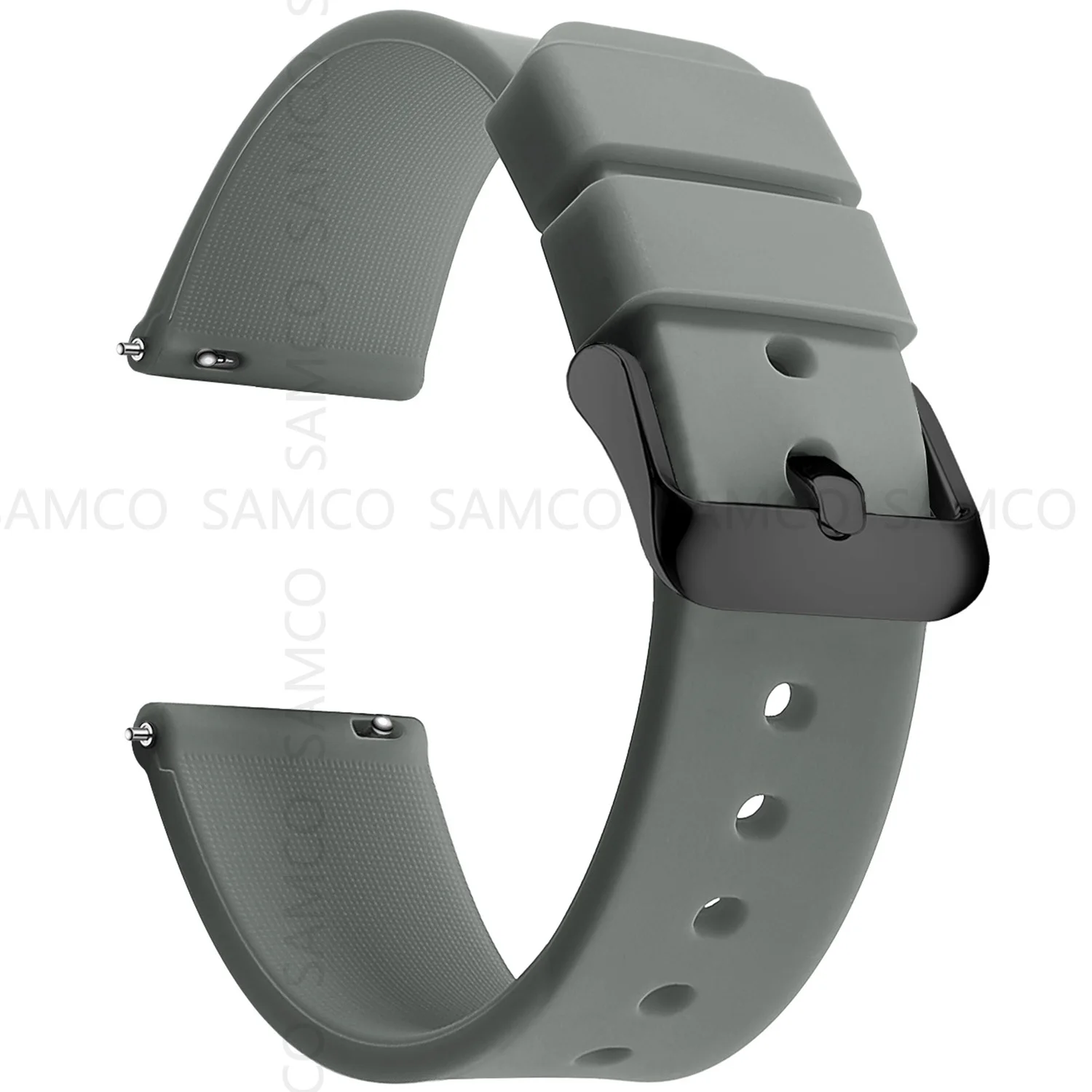 Silicone Watch Bands 14/16/18/19/20/21/22/24 mm Soft Quick Release Rubber Watch Bands Samsung Galaxy, Garmin Huawei Watch Straps