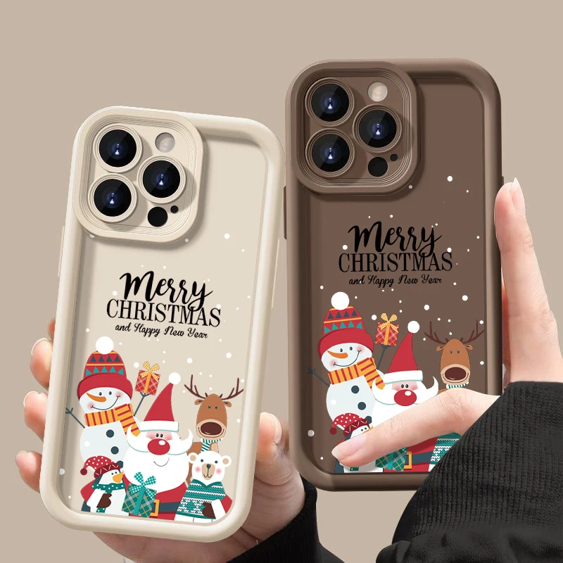 Sf7eabb940092493e9c896cc9be4aaf014.webp Christmas Pattern TPU Case For iPhone 17 Air 16e 16 Pro Max 15 14 Plus 13 12 11 17 Pro Max Shockproof Soft Silicone Phone Cover