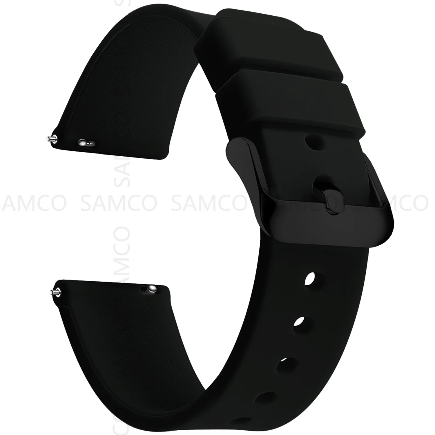 Silicone Watch Bands 14/16/18/19/20/21/22/24 mm Soft Quick Release Rubber Watch Bands Samsung Galaxy, Garmin Huawei Watch Straps