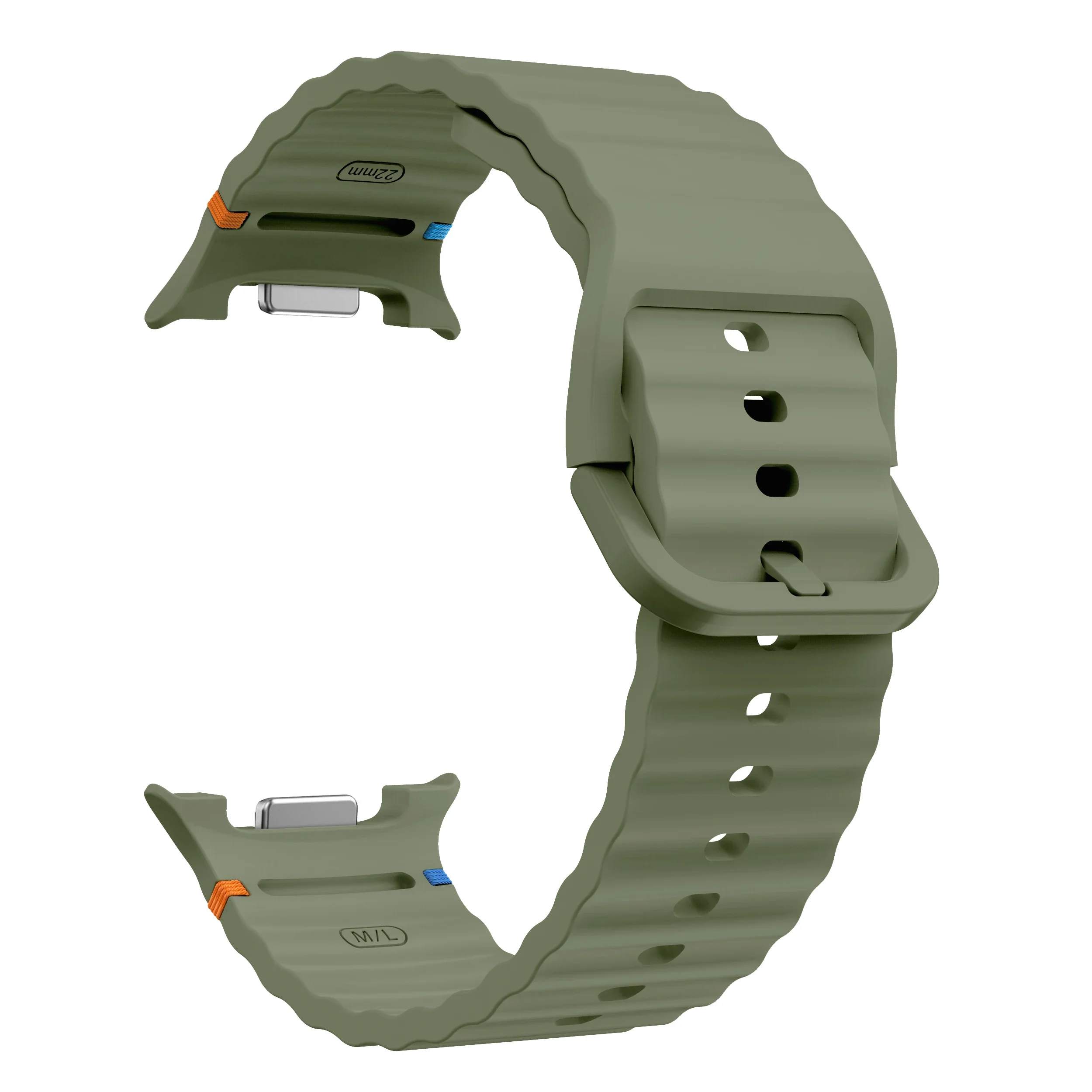 Original Silicone Strap For Samsung Galaxy Watch 8 Classic 46mm Sports Breathable Bracelet Wristband For Galaxy Watch 8 44/40mm