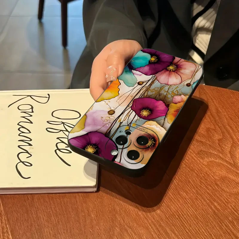 Sfc00f4480afa44d08ecf703b96d848d6i.webp Vintage Floral Pattern Soft TPU Protective Phone Case for iPhone 17 16 Pro Max 15 14 13 12 11 7 8 16 Plus 16E 17 Air Cases Cover