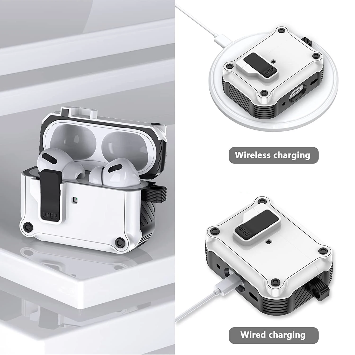 Sfccd801a53734439ae87d6f279a326a6t.webp Security Lock Cover for AirPods Pro 3 2025 Case for AirPods Pro2 Pro 2nd 2023 Cases Shockproof Cover For Airpods 4 4th 3 Fundas
