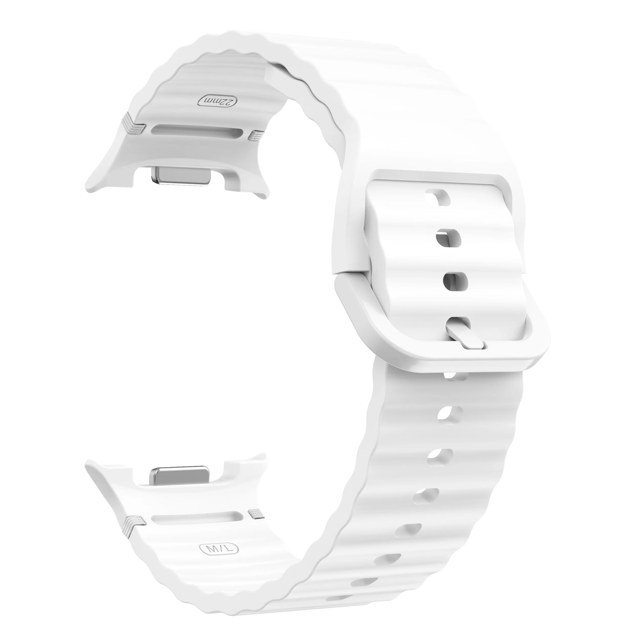 Original Silicone Strap For Samsung Galaxy Watch 8 Classic 46mm Sports Breathable Bracelet Wristband For Galaxy Watch 8 44/40mm