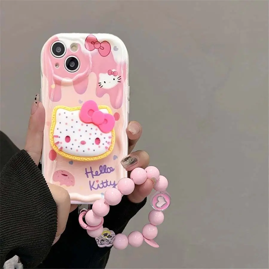 Sfdc1dd17fac644c99439a2514498b7e3n-3.webp Y2K Pink Case for IPhone 17 Air 17 Pro 16 15 14 13 12 Pro Max Plus Mini 16e 3D Wave Kitty Bracket Griptok Silicone Cover