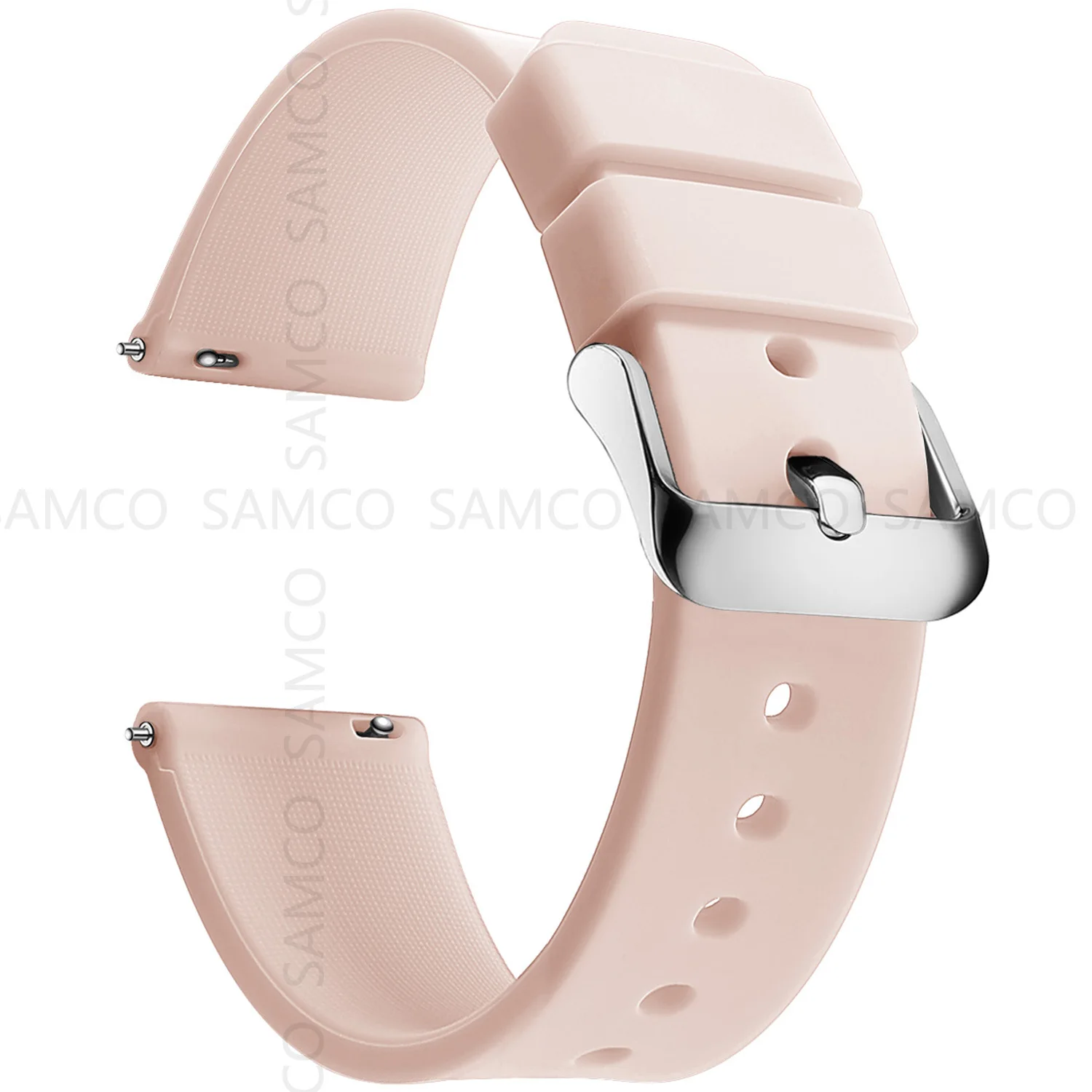 Silicone Watch Bands 14/16/18/19/20/21/22/24 mm Soft Quick Release Rubber Watch Bands Samsung Galaxy, Garmin Huawei Watch Straps