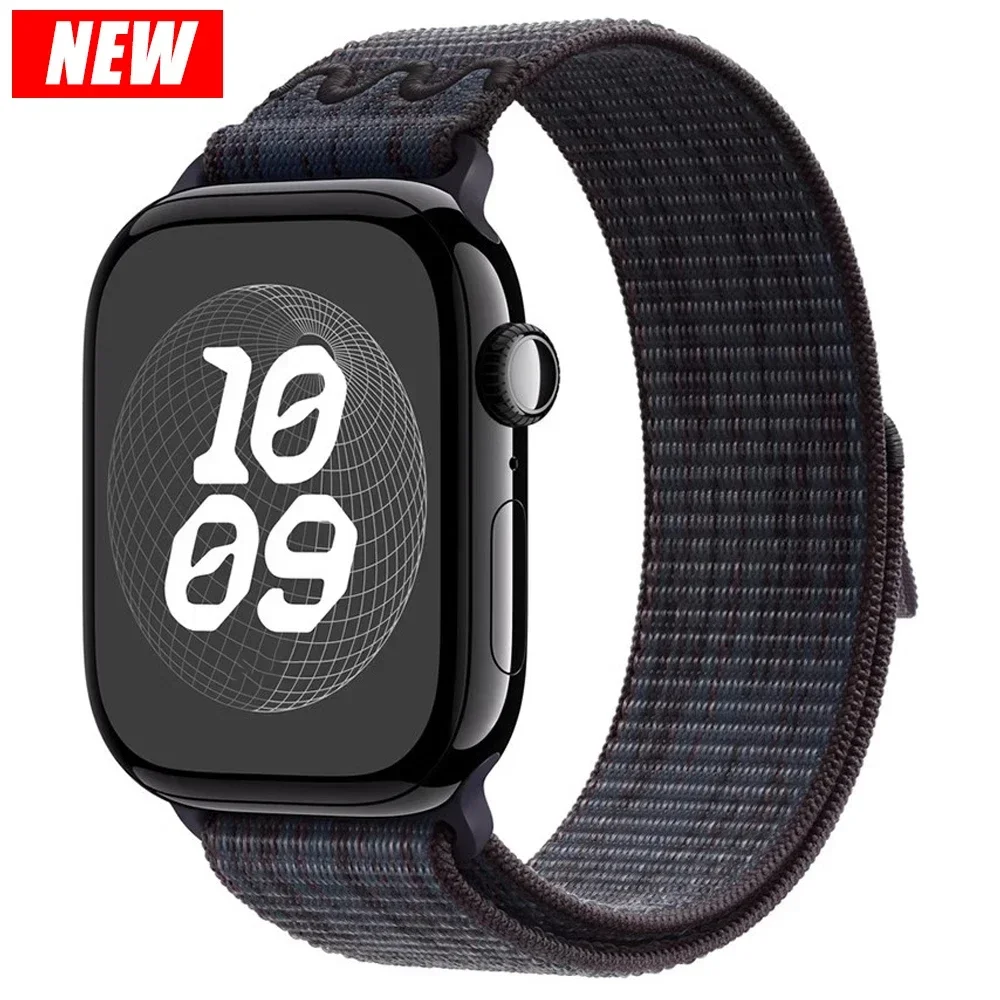 Nylon Sport Strap for Apple Watch Band 49mm for Loop Bracelet iWatch S10 9 8 7 6 5 4 3 se2 Ultra 2 46mm 45mm 44mm 41mm 42mm