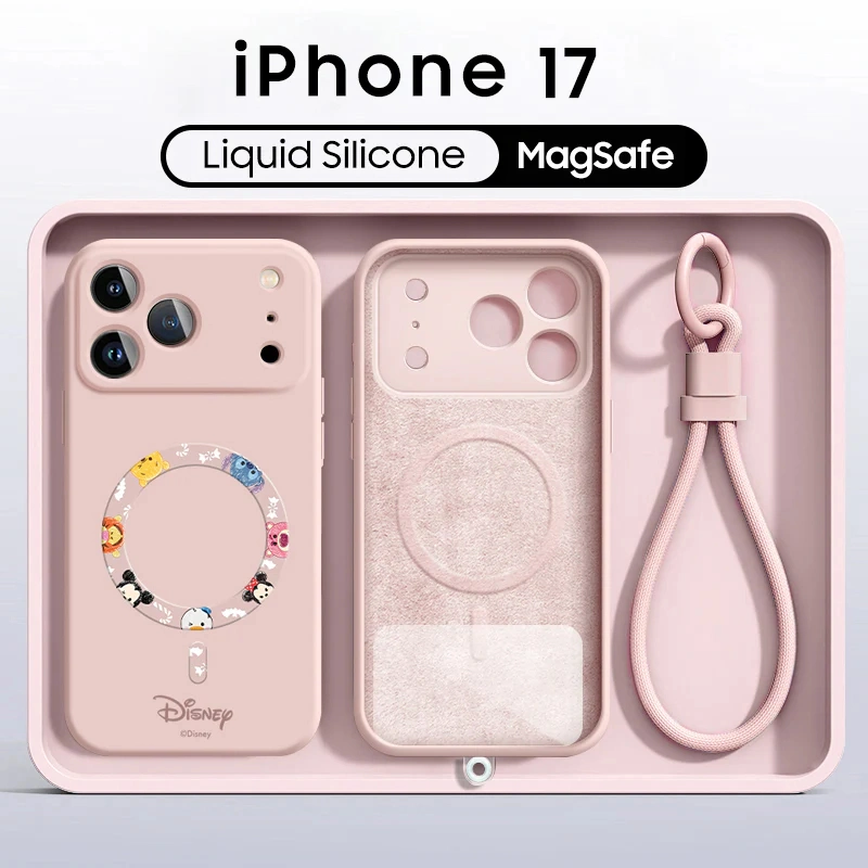 ea1809cbd788a494639fafa729384a56 iPhone Lanyard Series | Cartoon Mouse Duck Liquid Silicone MagSafe Phone Case