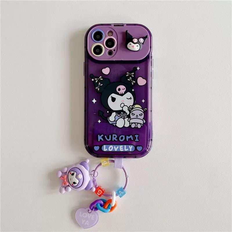 0CC3A0C9EB85C3044992B37D438A6391.jpg 3D Sanrio flip mirror stand phone case