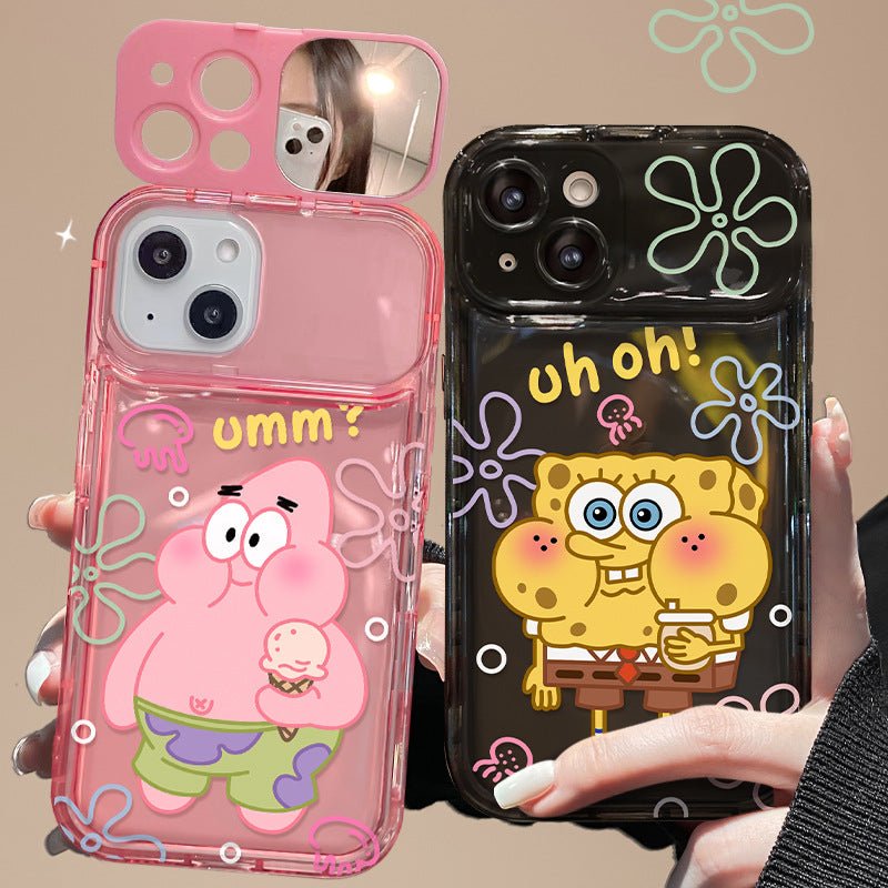 18C108B99CA8D3FB15B917C4B4C99809.jpg SpongeBob Patrick Star flip mirror phone case