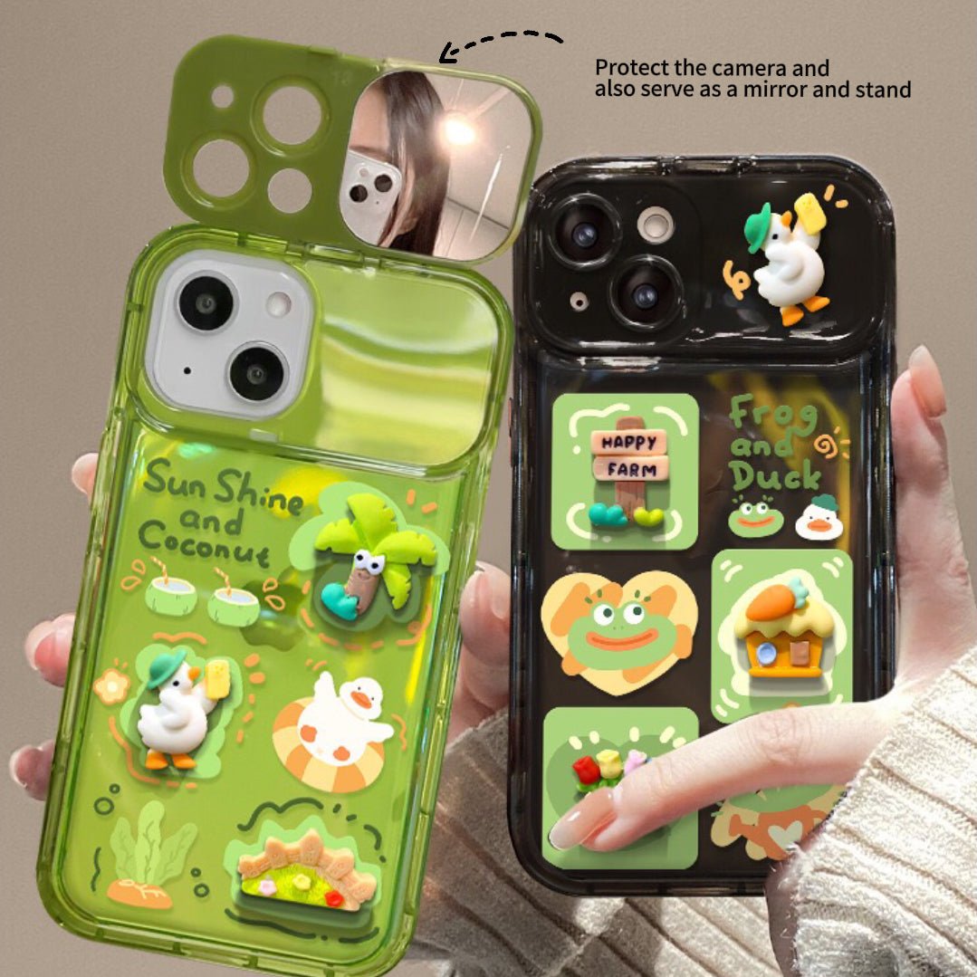 20251019182119_2545_157.jpg Cute Frog Flip Phone Case