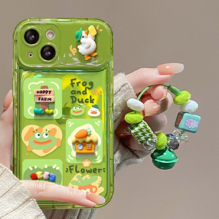 Cute Frog Flip Phone Case