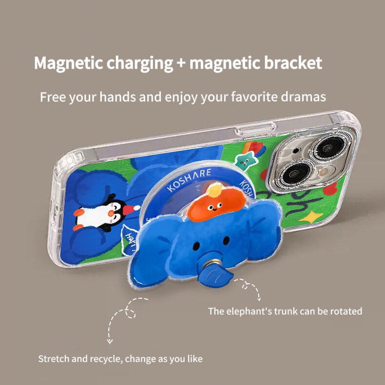20251020140136_2651_157.jpg Elephant Magnetic Holder Phone Case